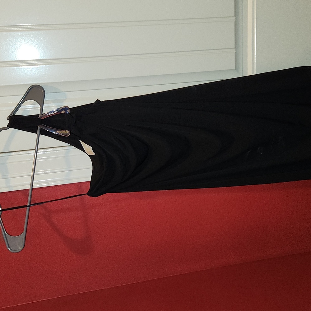 Mk blk one shoulder dress small MK